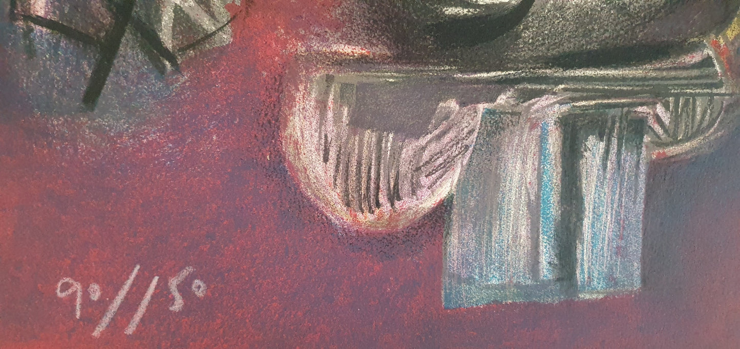 Banqueiro, da colecção Profissões, serigrafia de Júlio Pomar