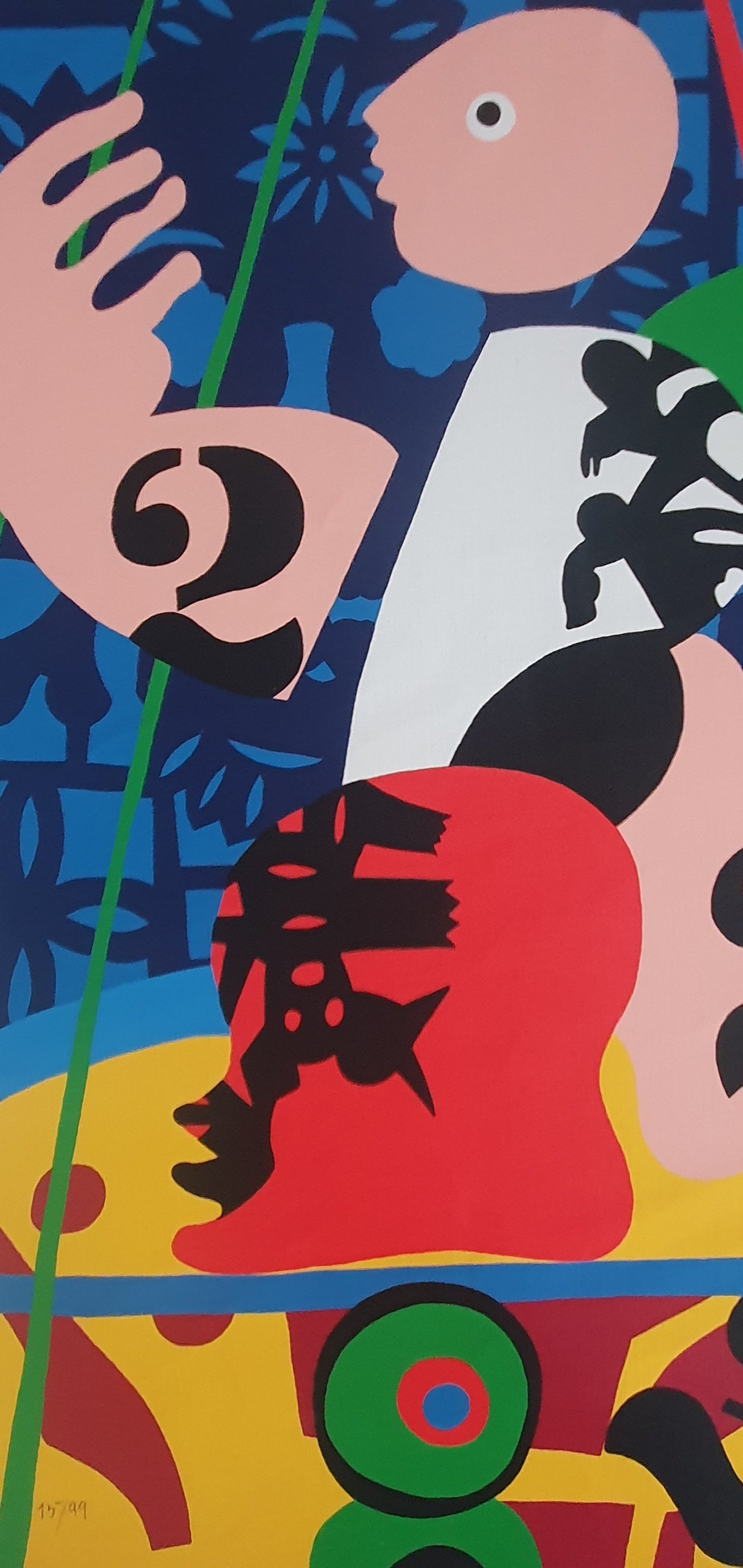 Circo, Serigrafia em tela de José de Guimarães
