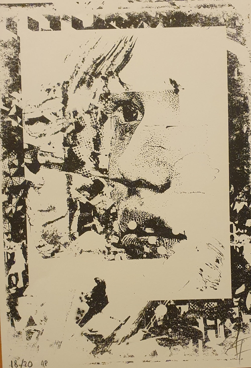 Vhils - Deplete, serigrafia