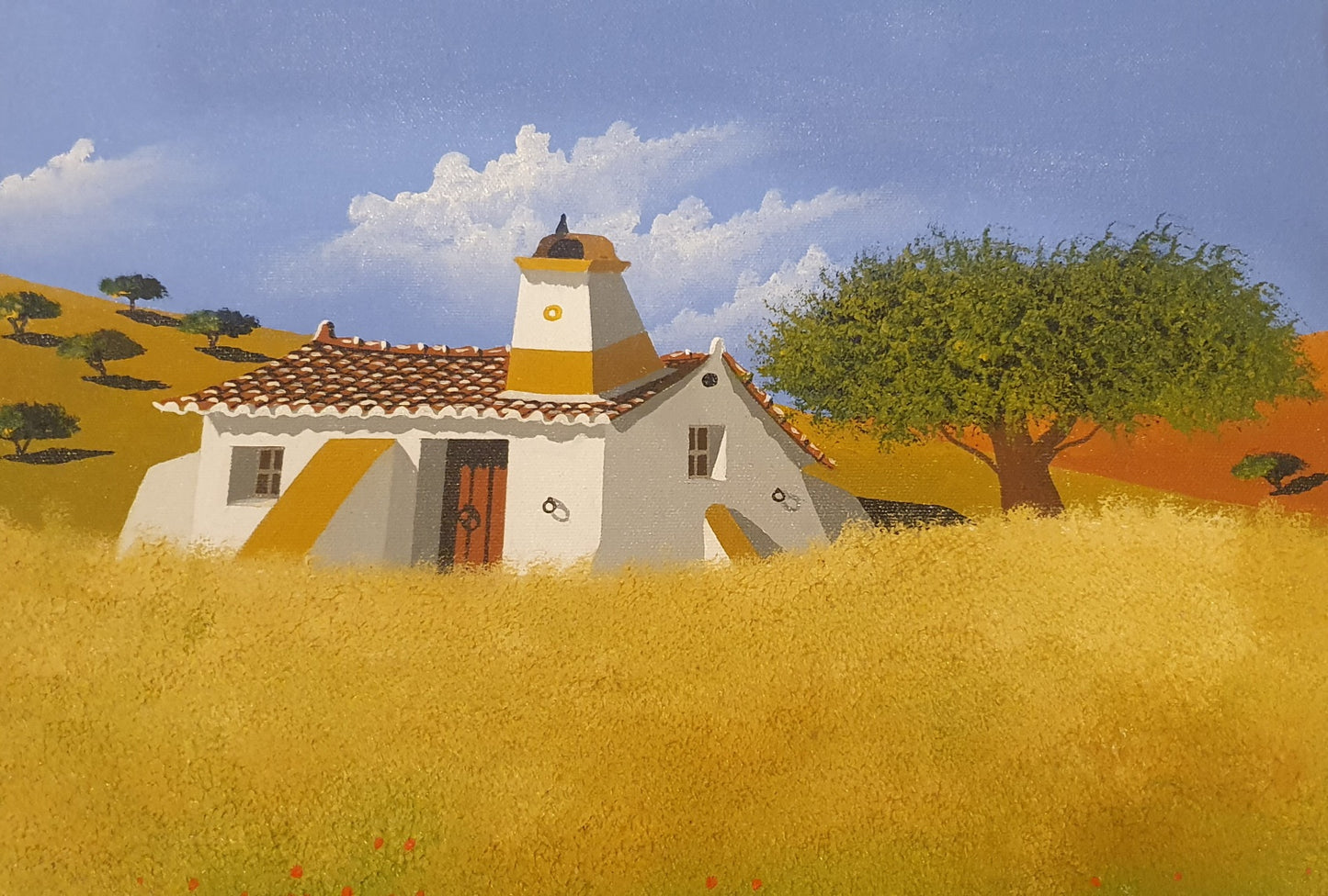 Alentejo, original em óleo sobre tela de Pedro Buisel