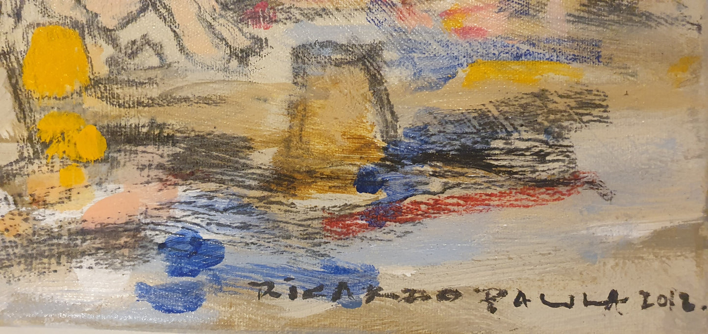 Crianças na Praia, Original sobre tela de Ricardo Paula