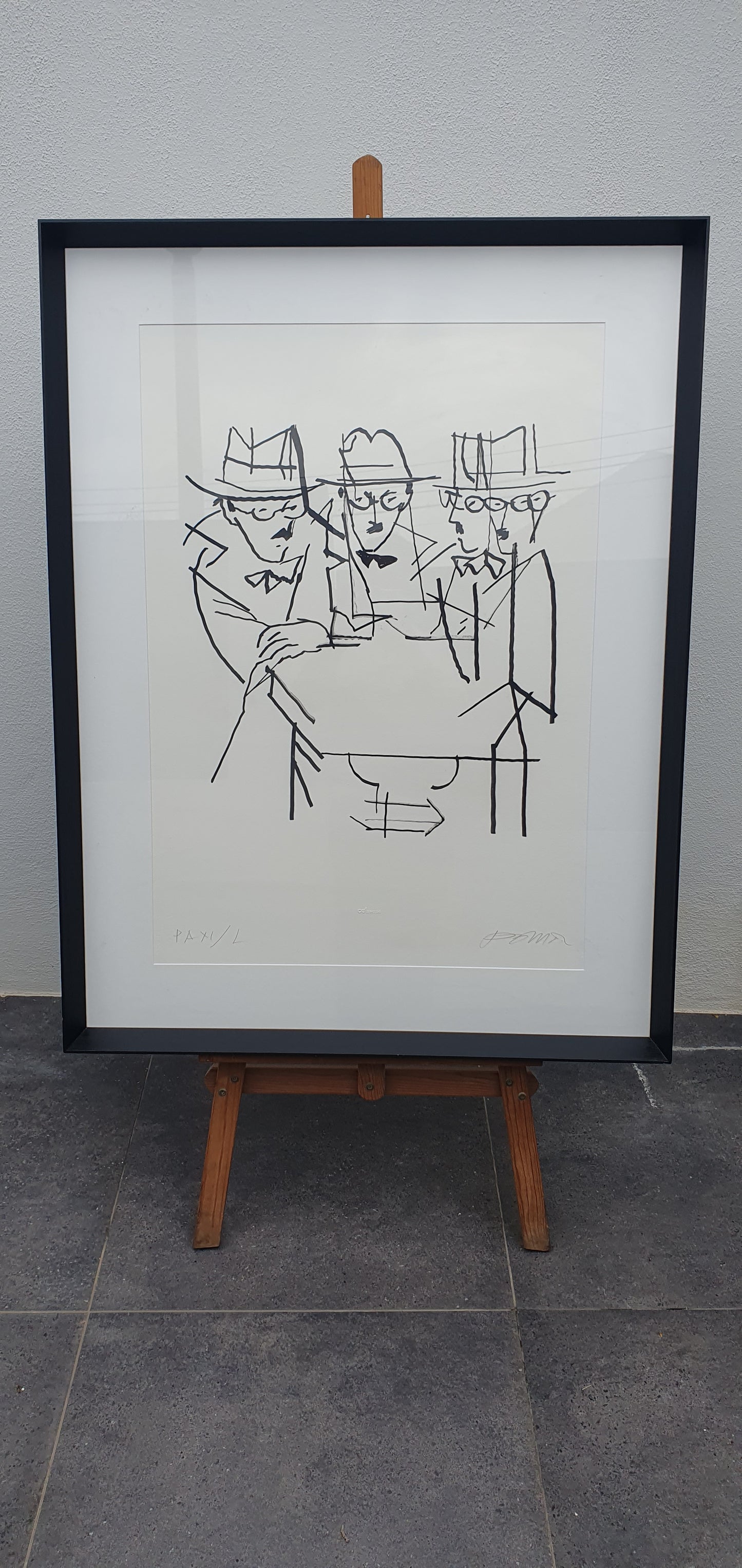 "Triplo retrato de Fernando Pessoa à mesa do Café" Os três Pessoas homónimos de Fernando Pessoa do mestre Júlio Pomar