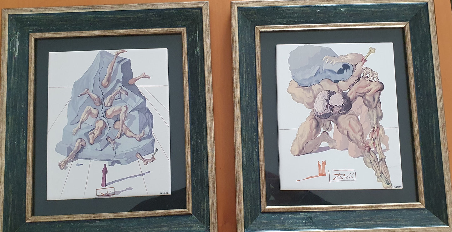 Cerâmica de Salvador Dali, Divina Comédia: Inferno, canto VII, "Les Avares et les Progigues"