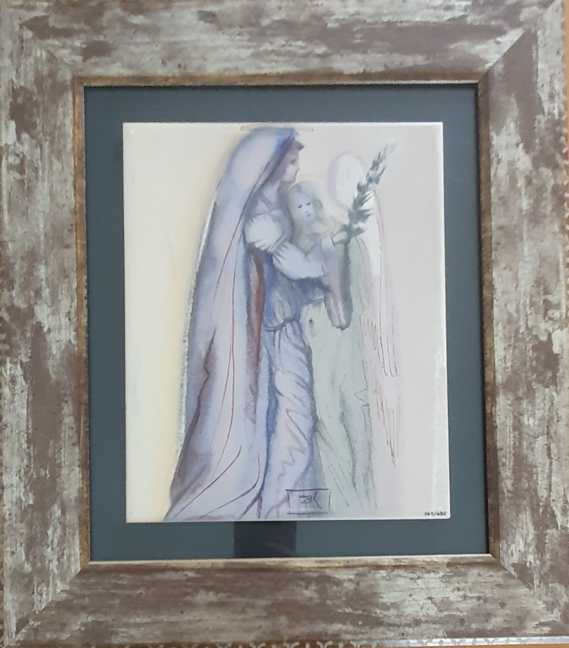 Salvador Dali, cerâmica "Préparation à la Prière Finale", A DIVINA COMÉDIA DE DANTE