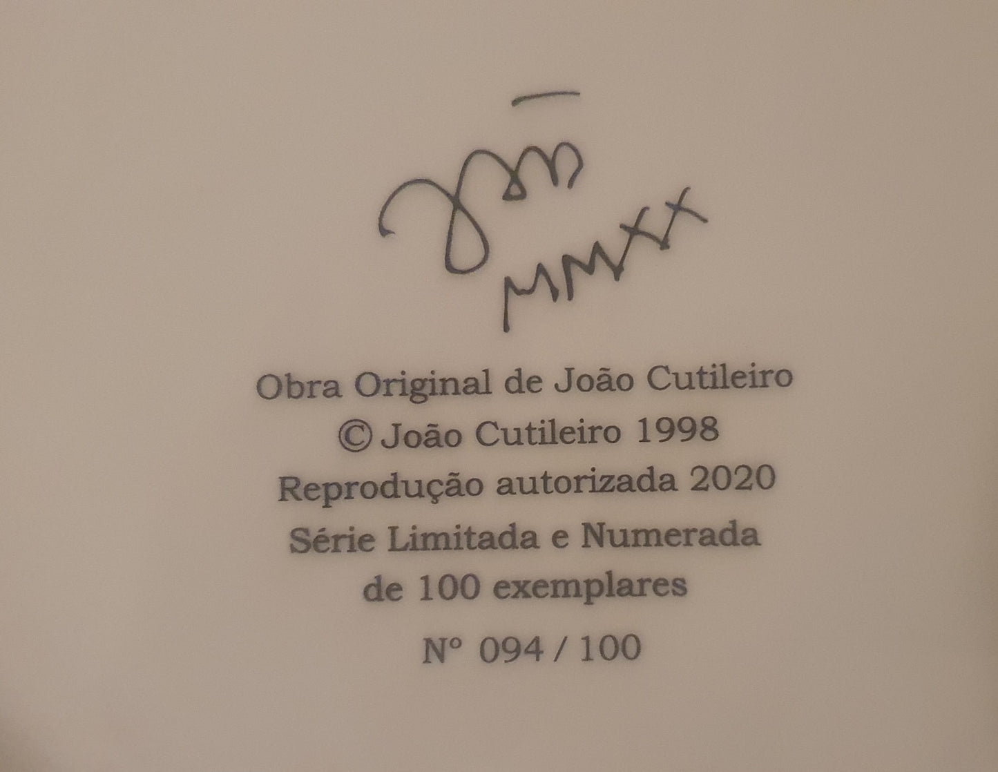 Prato "Menina" , de João Cutileiro