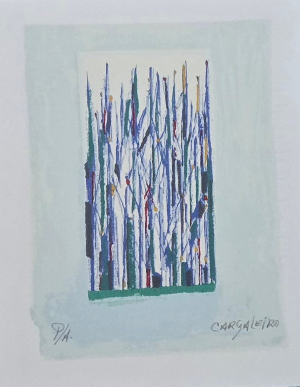 FLora, serigrafia do mestre Cargaleiro, obra antiga