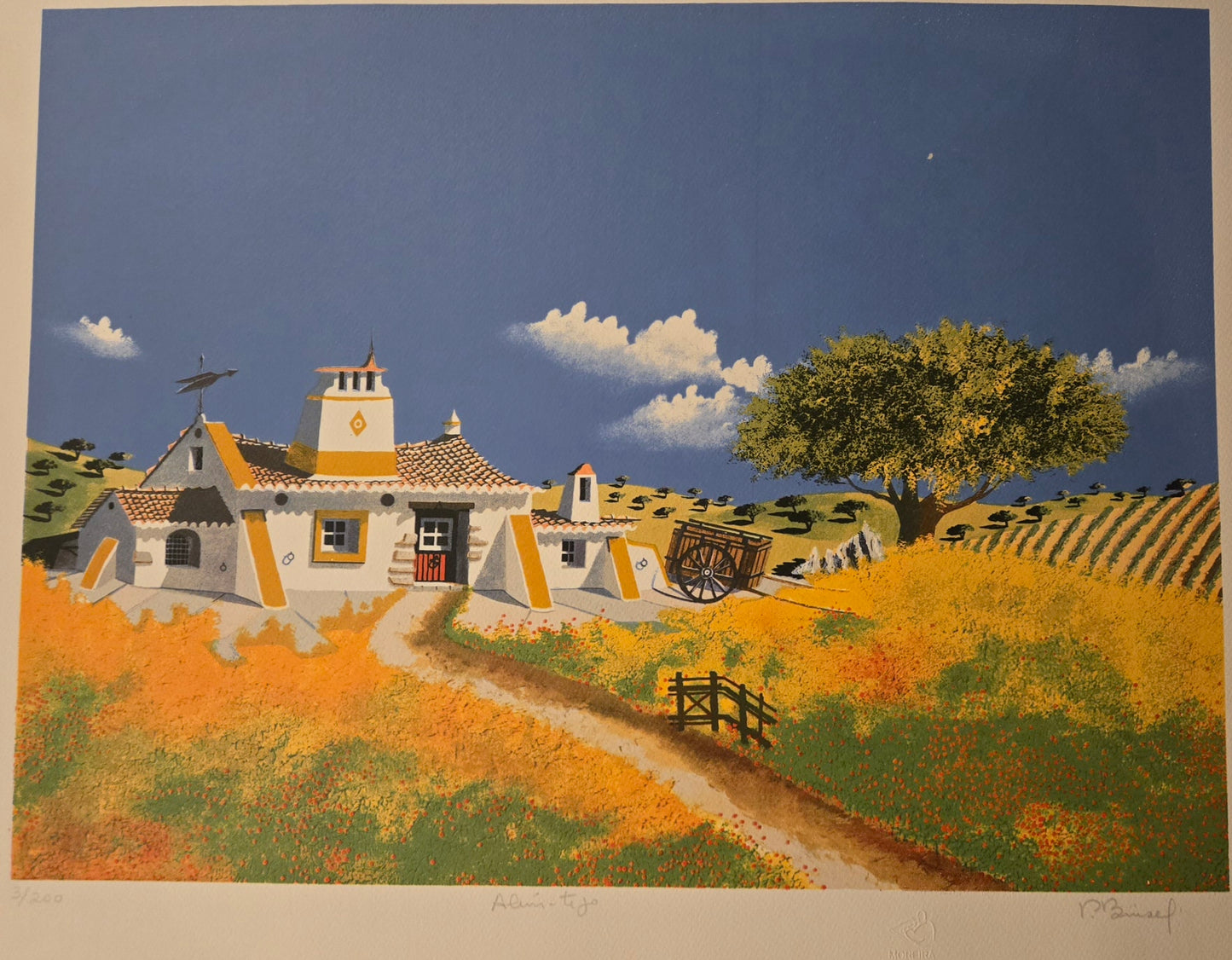 Além Tejo, serigrafia de Pedro Buisel