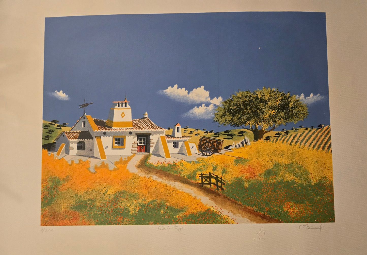 Além Tejo, serigrafia de Pedro Buisel