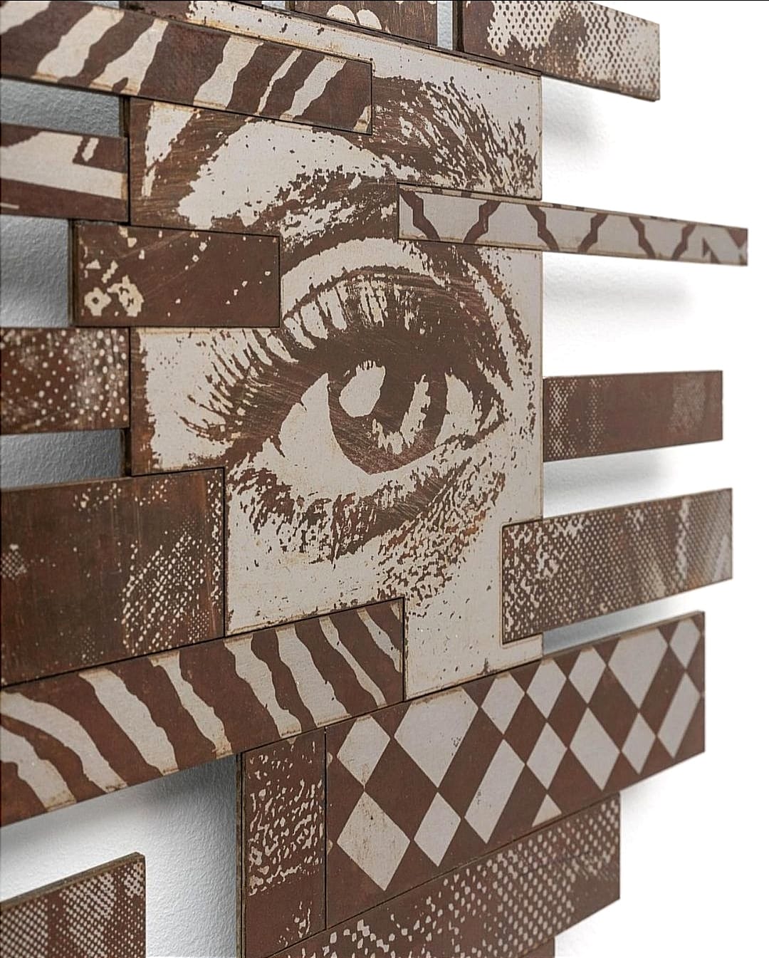 Escultura em 3d de Vhils