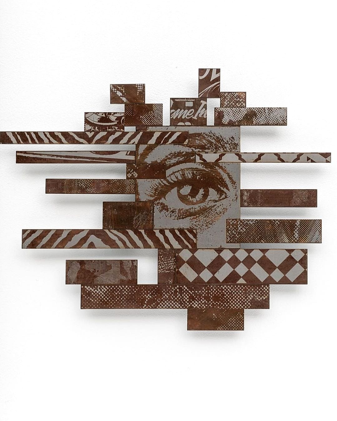 Escultura em 3d de Vhils