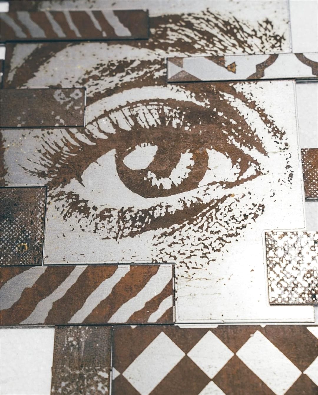 Escultura em 3d de Vhils
