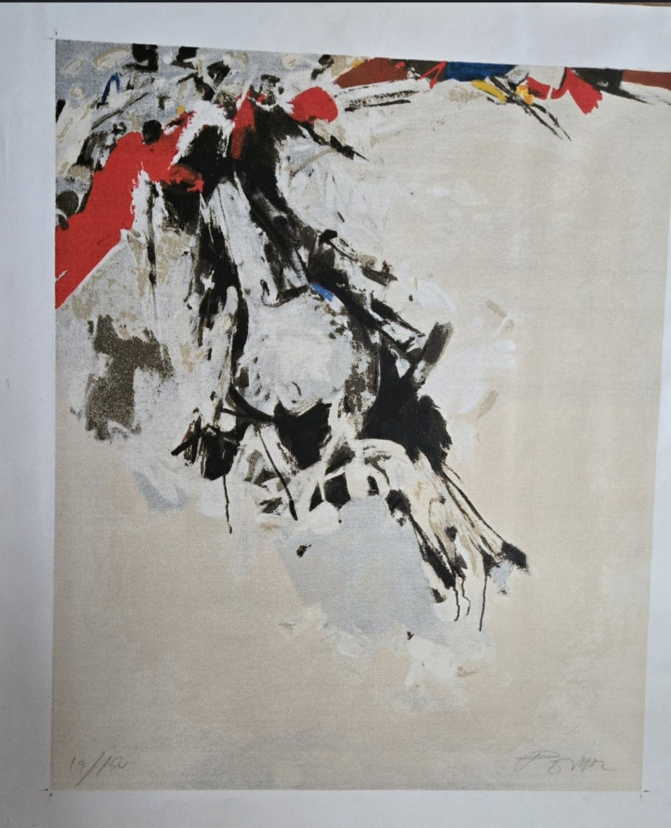 Tauromaquia, serigrafia em tela de Júlio Pomar sobre tela