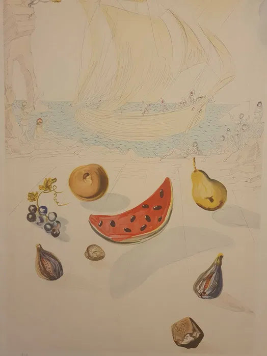 "Ship and Fruits" de Salvado Dali