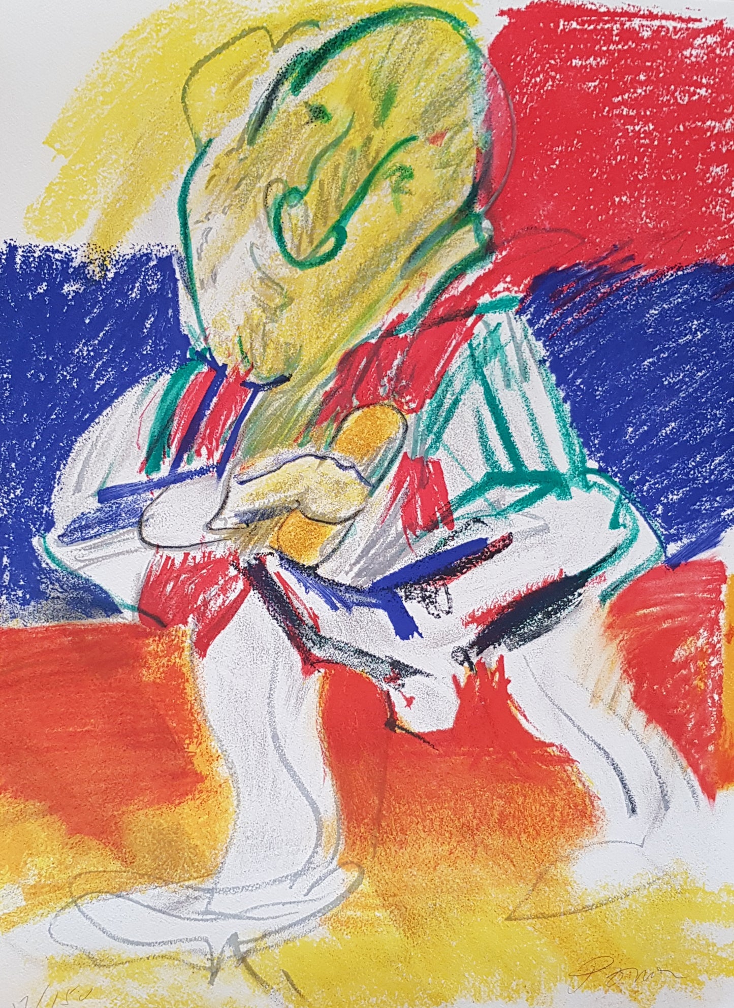 Sapateiro, colecção Profissões, serigrafia de Júlio Pomar