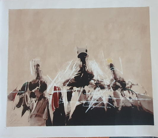 "Vincennes 2002", serigrafia de Júlio Pomar sobre tela