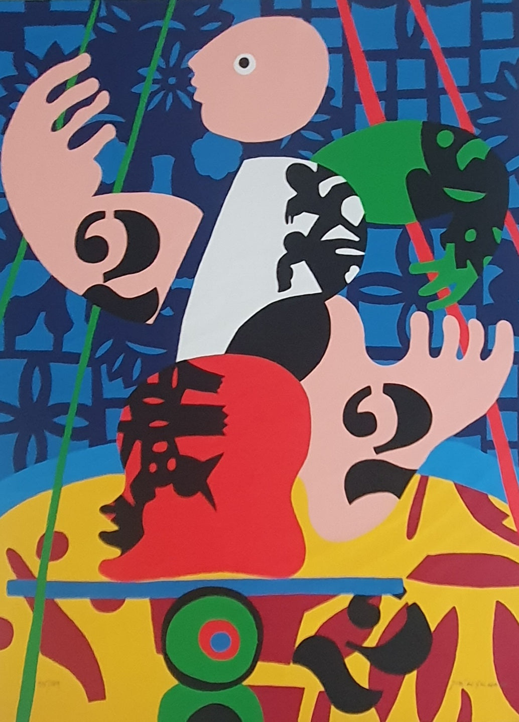 Circo, Serigrafia em tela de José de Guimarães
