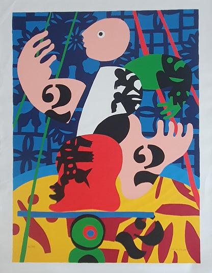 Circo, Serigrafia em tela de José de Guimarães