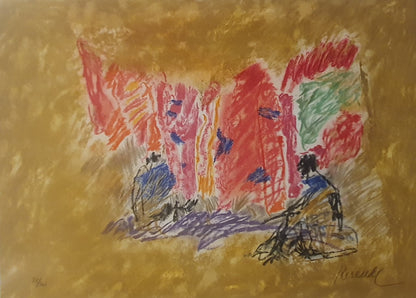 Júlio Resende, serigrafia de grande dimensão