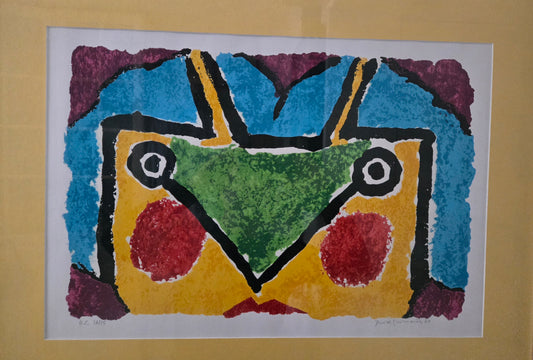 Serigrafia emoldurada de José de Guimarães