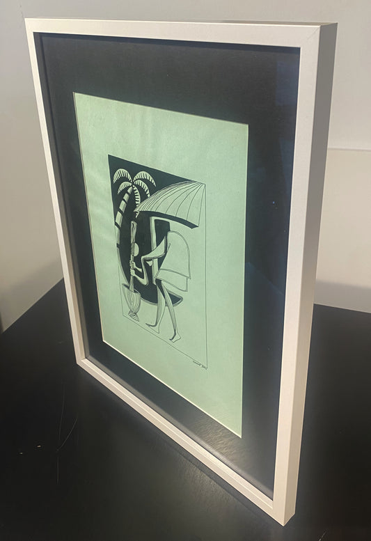 Original de pintor da Guiné Bissau, Manuel Júlio