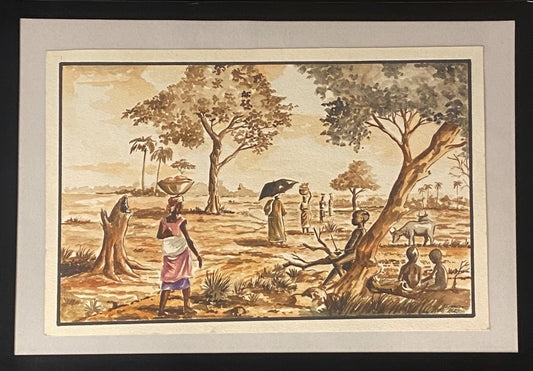 Original de pintor da Guiné Bissau, Fernando Júlio