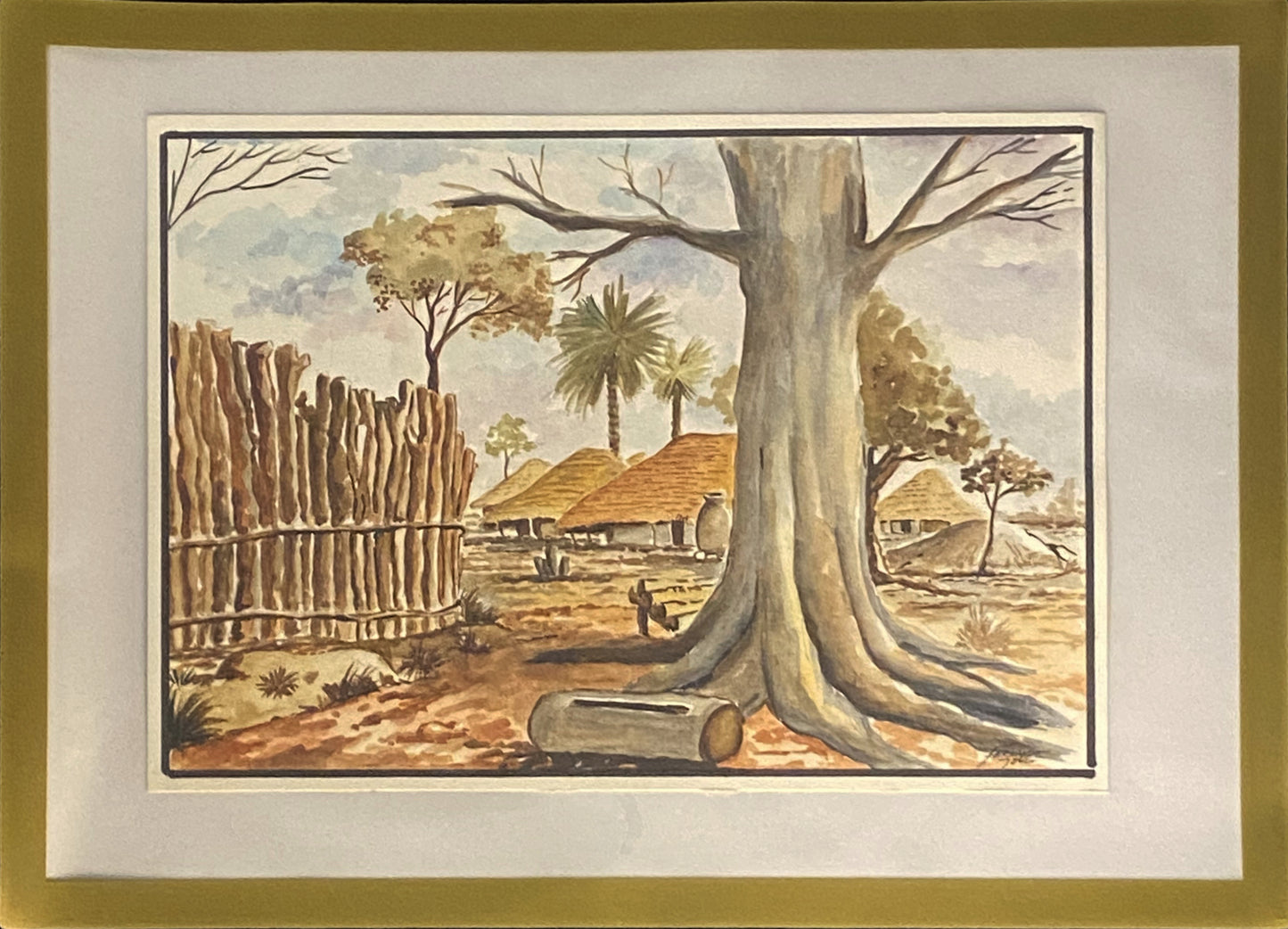 Original de pintor da Guiné Bissau, Fernando Júlio