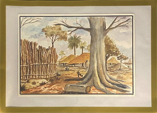 Original de pintor da Guiné Bissau, Fernando Júlio
