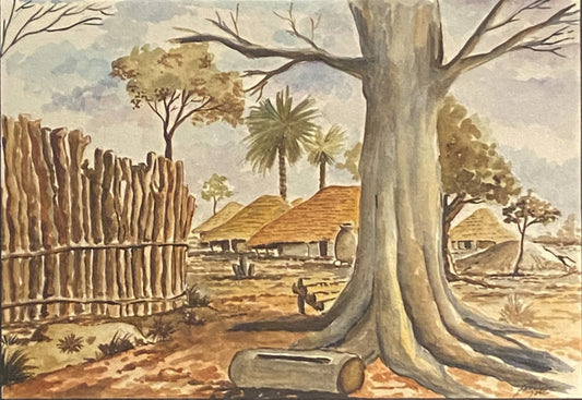 Original de pintor da Guiné Bissau, Fernando Júlio