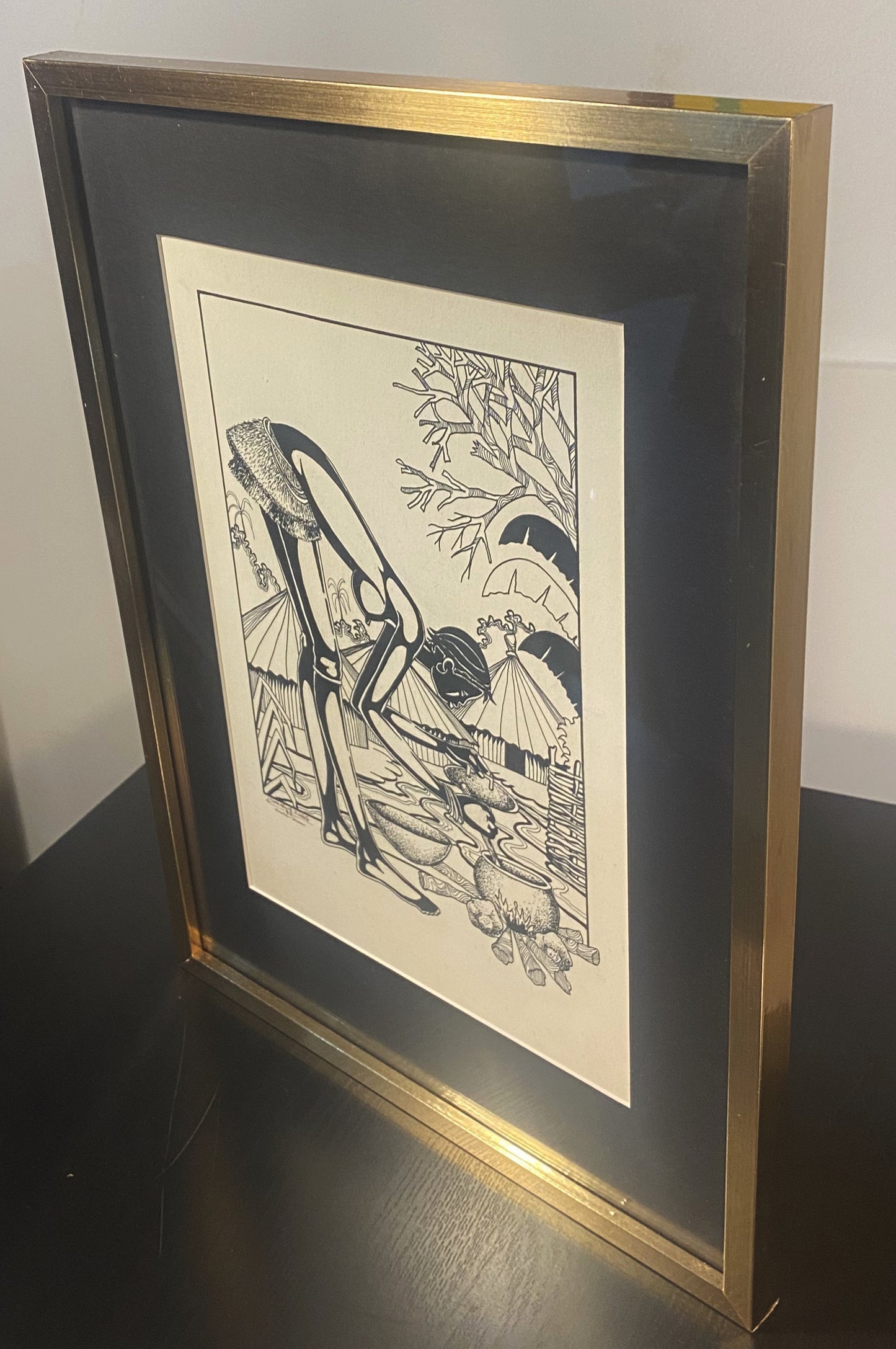 Original de pintor da Guiné Bissau, Alberto Balata