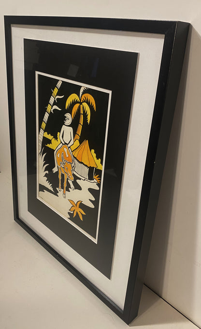 Original de pintor da Guiné Bissau, M. Júlio