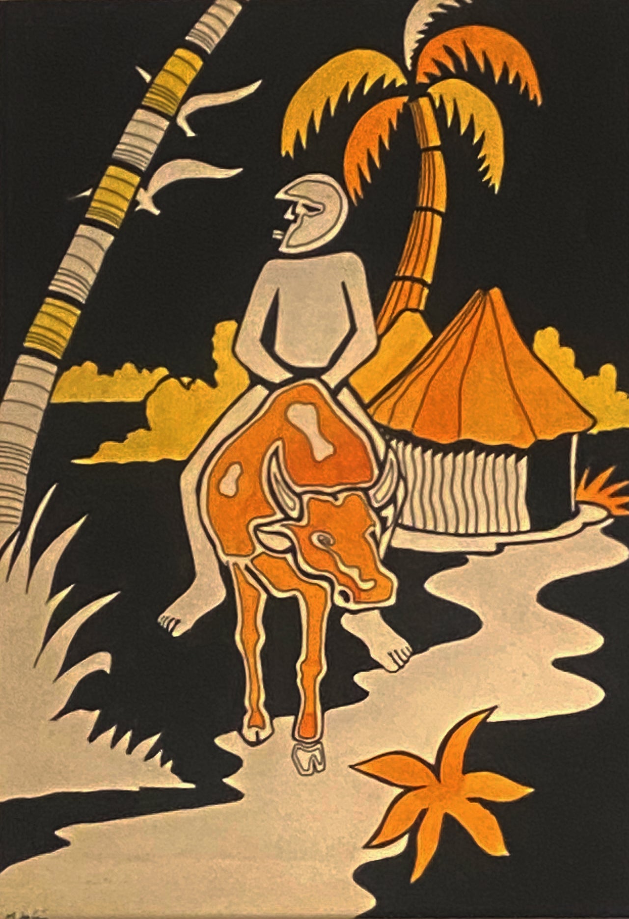 Original de pintor da Guiné Bissau, M. Júlio