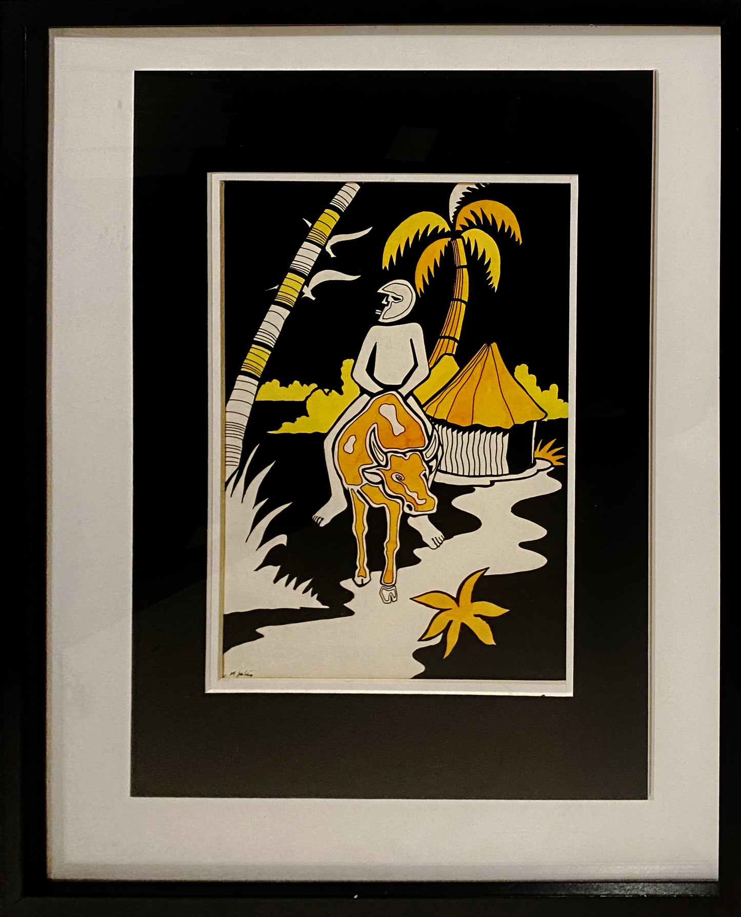 Original de pintor da Guiné Bissau, M. Júlio