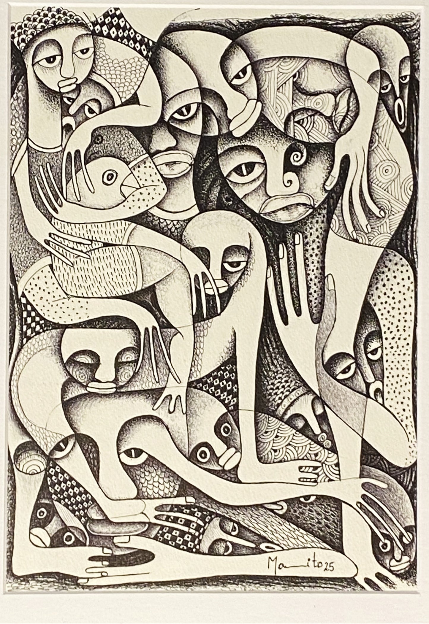 Pintura original 3 de Mamito -  Arte Africana: Moçambique