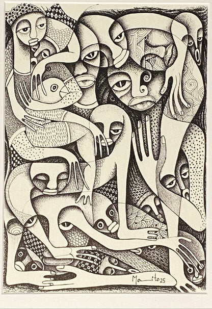 Pintura original 3 de Mamito -  Arte Africana: Moçambique