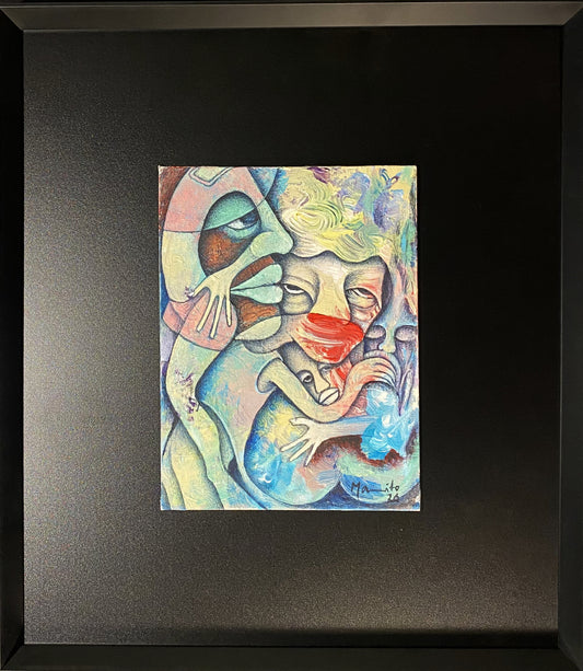 Pintura original de Arte Africana, pintores de Moçambique