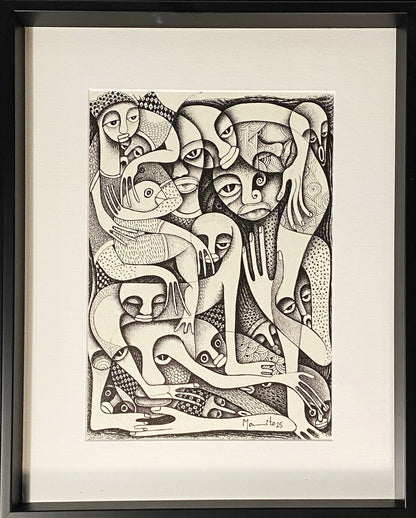 Pintura original 3 de Mamito -  Arte Africana: Moçambique