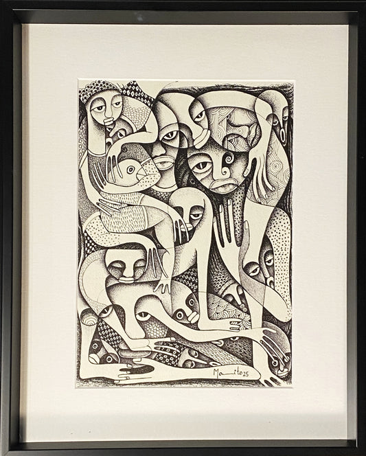 Pintura original 3 de Mamito -  Arte Africana: Moçambique