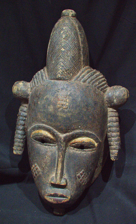 Máscara Africana: Escultura possívelmente do Congo anos 60
