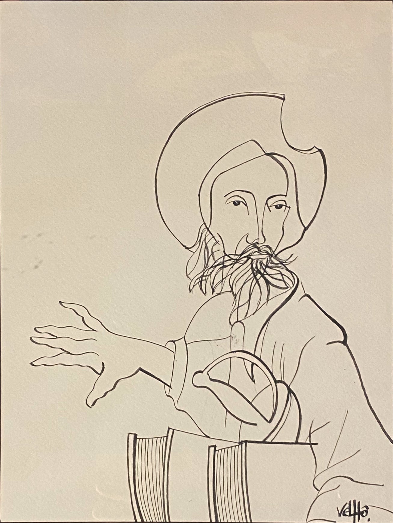 Retrato de D. Quixote, Original da série D. Quixote do mestre Velhô
