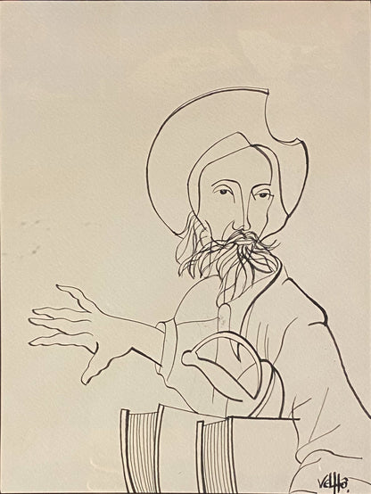 Retrato de D. Quixote, Original da série D. Quixote do mestre Velhô
