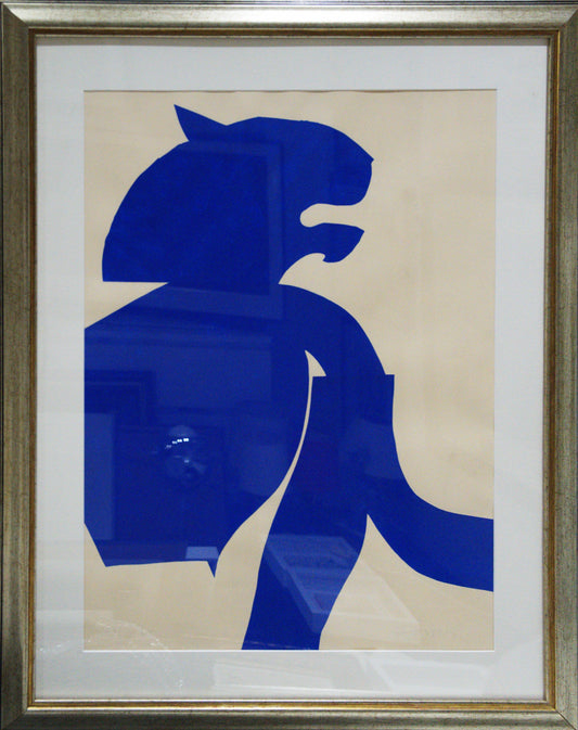 Júlio Pomar — Tigre Azul, serigrafia; fotografia editada da obra